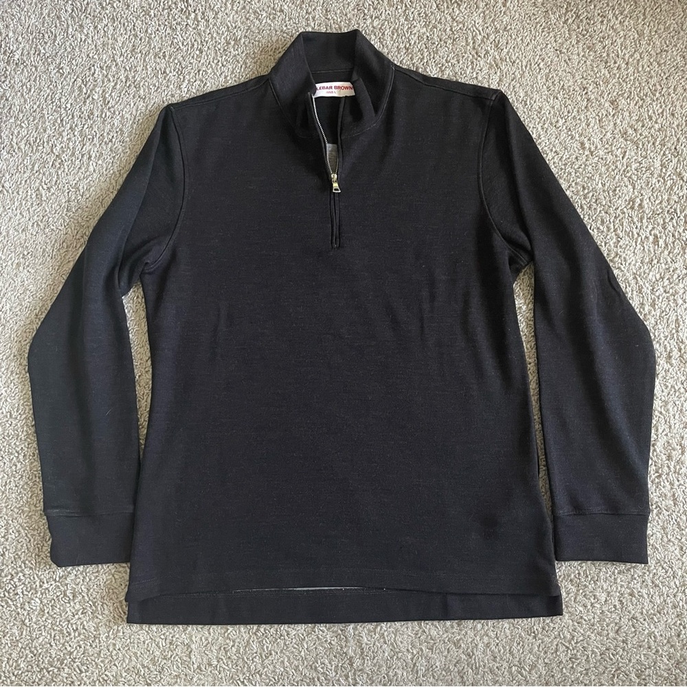Orlebar Brown Wool Quarter Zip Sweater Pullover